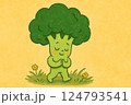 絵本の中のブロッコリ〜 124793541