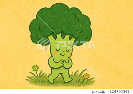 絵本の中のブロッコリ〜 124793541