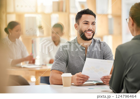 Creative businessman, meeting and planning documents, paperwork and report for strategy, marketing ideas and collaboration in advertising agency. Happy arab guy, designer and employee goal discussion Creative businessman, meeting and planning documents, paperwork and report for strategy, marketing ideas and collaboration in advertising agency. Happy arab guy, designer and employee goal discussion 124796464