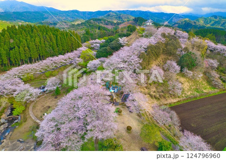 都城市あじさい公園空撮　R7年 124796960