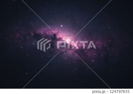 Abstract Cosmic Background with Beautiful Colors and Stars in Vast Space and Galaxies 124797635