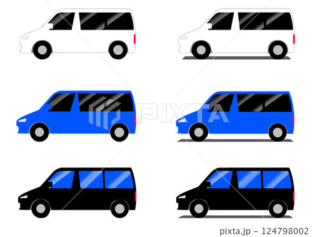 ミニバンのセット 124798002