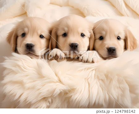 可愛い子犬 124798142