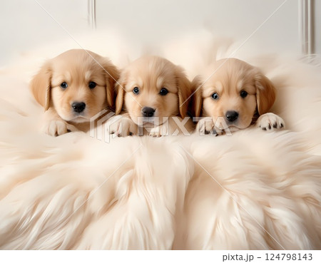 可愛い子犬 可愛い子犬 124798143