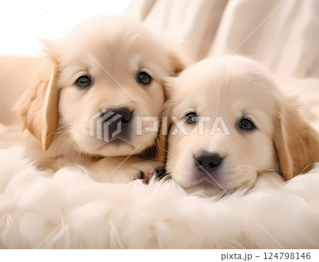 可愛い子犬 124798146