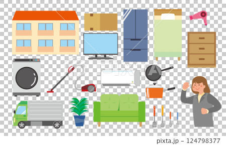 新生活用品插圖 124798377