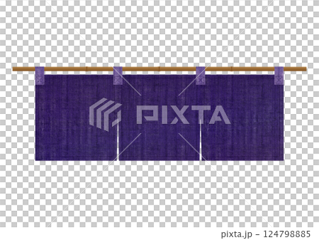 Purple linen curtain Purple linen curtain 124798885