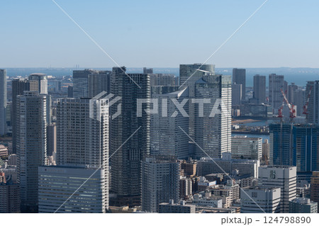 高層ビルから見る都心の風景 124798890