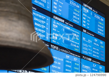 トランプ関税ショックの影響を受けて株価急落・円高進行(東証アローズマルチディスプレイ) トランプ関税ショックの影響を受けて株価急落・円高進行(東証アローズマルチディスプレイ) 124798990