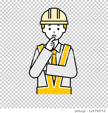 Upper body pose_simple traffic control man 13 124799778