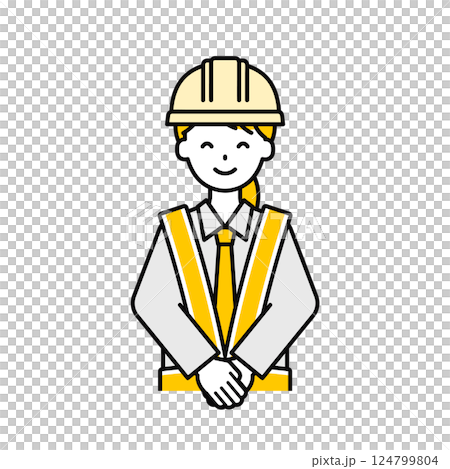 上半身pose_簡單交通管制員女人19 124799804