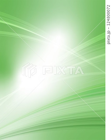ライトグリーンの美しいウェーブ柄背景素材 124800072