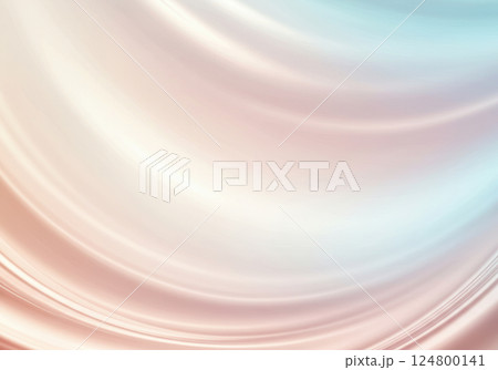 なめらかな曲線を描く美しい光のカーテン（AI生成画像） 124800141