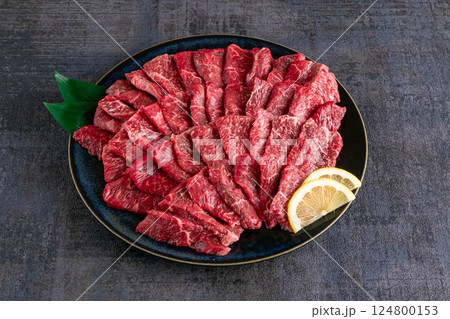 国産黒毛和牛　焼肉用　モモ肉 124800153