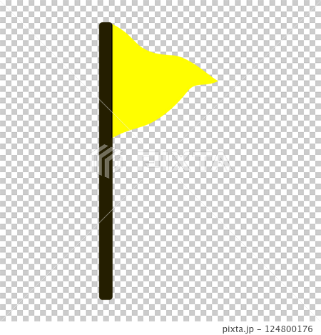簡單旗幟黃色 124800176