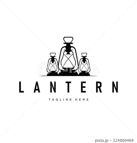 graphic symbol design hand drawn logo lantern lamp simple minimalist with antique old concept illustration template graphic symbol design hand drawn logo lantern lamp simple minimalist with antique old concept illustration template 124800469