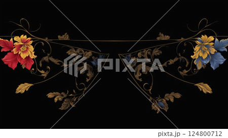 異世界に咲く妖艶な花　AI生成素材 124800712