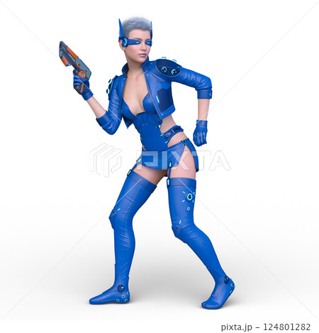 サイバーウーマン 124801282