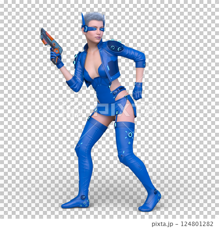 サイバーウーマン 124801282