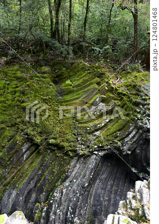 高千穂峡の峡谷 124801468