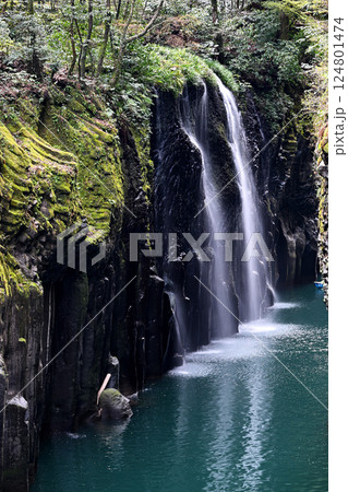 高千穂峡の峡谷 高千穂峡の峡谷 124801474