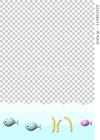 Sea creature background M-3 124801920