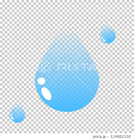水滴イラスト 124802130