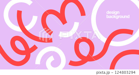 Background with wavy colored shapes. 124803294
