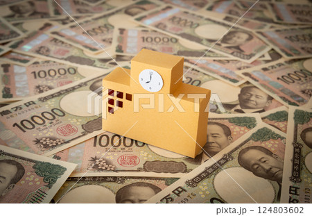 進学にかかる費用　教育費　学校の収入　学資　校舎　助成金 124803602