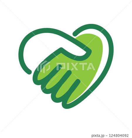 Handshake icon logo design Handshake icon logo design 124804092