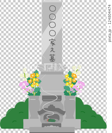 墳墓的插圖 124804474