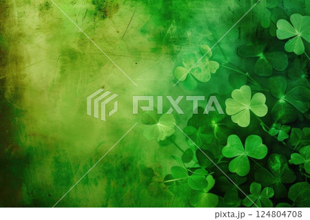 st. patrick's day abstract green background for design colorful abstract background. AI generative 124804708
