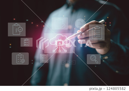 Integrating AI with cloud-based task management for smarter workflows. 124805582