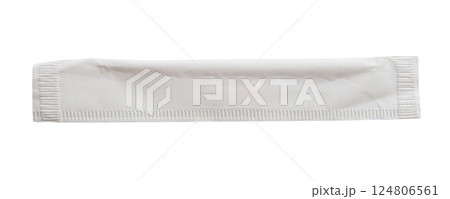 Bamboo toothpick packaging isolated on white background Bamboo toothpick packaging isolated on white background 124806561