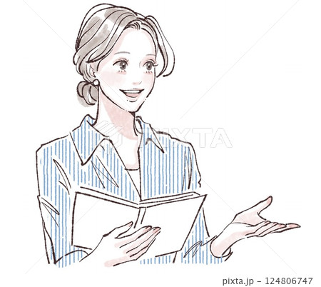 女性・女の子のイラスト素材 124806747