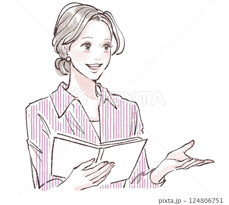 女性・女の子のイラスト素材 124806751