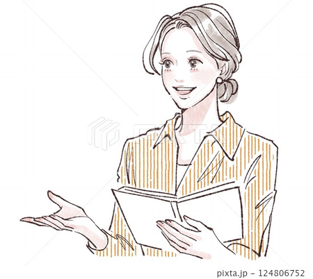 女性・女の子のイラスト素材 124806752