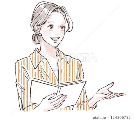 女性・女の子のイラスト素材 124806753