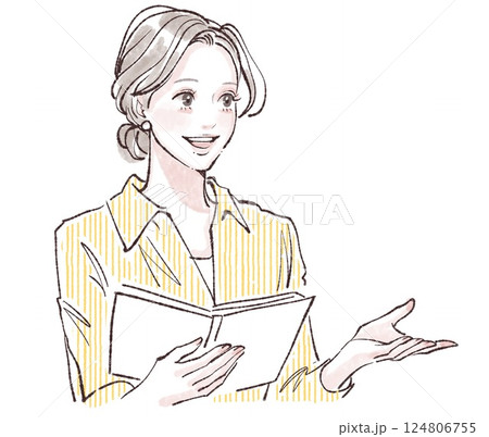 女性・女の子のイラスト素材 124806755