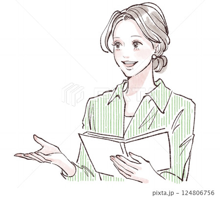 女性・女の子のイラスト素材 124806756