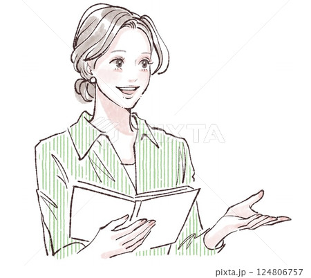 女性・女の子のイラスト素材 女性・女の子のイラスト素材 124806757