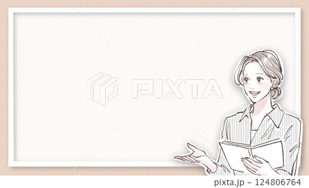 女性・女の子のイラスト素材 124806764