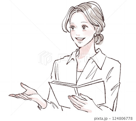 女性・女の子のイラスト素材 124806778