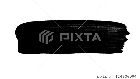 brush stroke isolated on white background 124806904