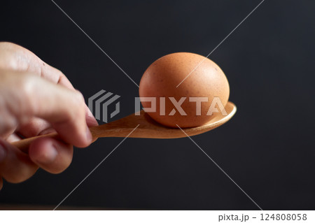 Close up brown eggs in egg box Close up brown eggs in egg box 124808058