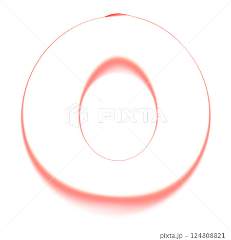 red color lipstick stroke on white 124808821
