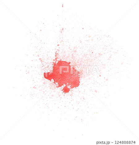 red color lipstick stroke on white 124808874