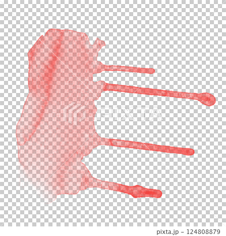 red color lipstick stroke on white red color lipstick stroke on white 124808879
