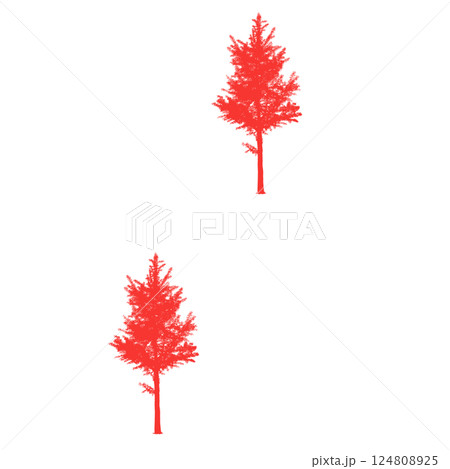 red color lipstick stroke on white 124808925