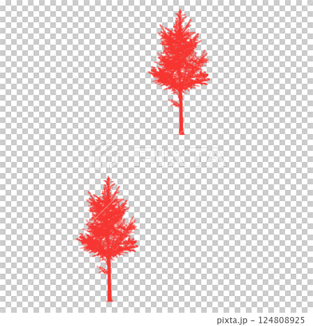 red color lipstick stroke on white 124808925